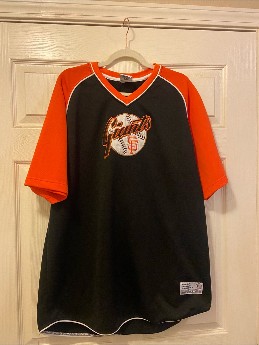 San Francisco Giants Black and Orange Baseball Jersey
